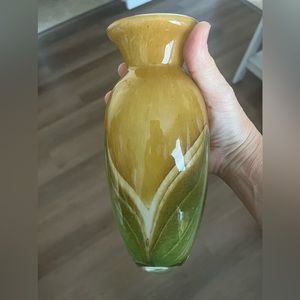 Yellow and green vase
